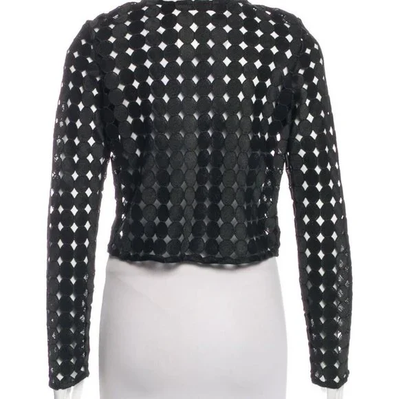 REDUCED NWOT ALEXIS black shorts set w/circular applique size M GORGEOUS RARE - Picture 3 of 8